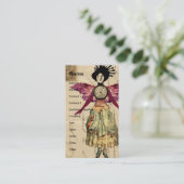 Carte De Visite Poupée Médiatique Mixte Avec Ailes Roses (Debout devant)