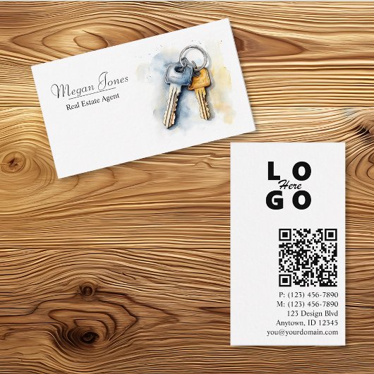 Carte de visite pour agence immobilière, agent imm