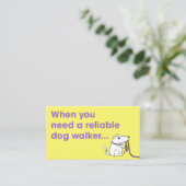 Carte de visite pour animal de compagnie pour chie (Debout devant)