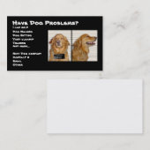 Carte de visite pour animaux (Devant / Derrière)