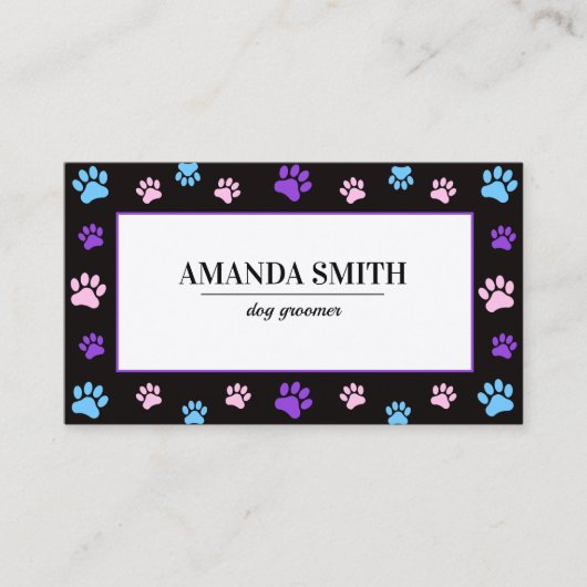 Carte de visite pour animaux de compagnie avec emp (Devant)