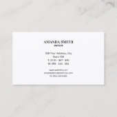 Carte de visite pour animaux de compagnie avec emp (Dos)