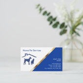 Carte de visite pour animaux de compagnie classiqu (Debout devant)