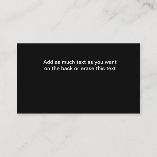 Carte de visite pour animaux de compagnie classiqu (Dos)