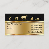 Carte de visite pour animaux de compagnie classiqu (Devant)