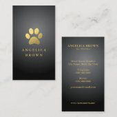 Carte de visite pour animaux de compagnie de luxe  (Devant / Derrière)