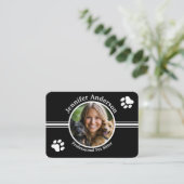 Carte de visite pour animaux de compagnie personna (Debout devant)