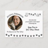 Carte de visite pour animaux de compagnie personna (Devant)