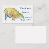 Carte de visite pour aquarelle de peinture (Devant / Derrière)