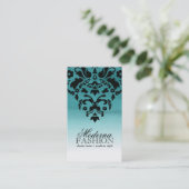 Carte de visite pour aquarelle turquoise de (Debout devant)