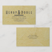 Carte de visite Pour Architecture Firme (Devant / Derrière)