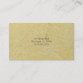 Carte de visite Pour Architecture Firme (Dos)