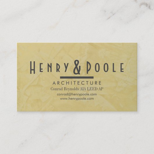 Carte de visite Pour Architecture Firme (Devant)