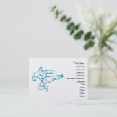Carte de visite pour arts martiaux (Debout devant)