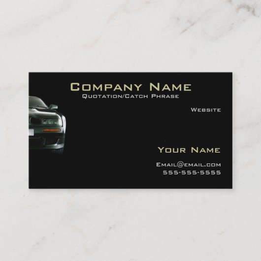 Carte de visite pour assurance automobile (Devant)
