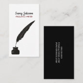 Carte de visite pour auteurs et écrivains (Devant / Derrière)