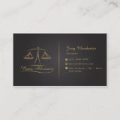 Carte de visite pour avocats (Dos)