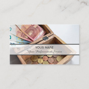 Carte De Visite Pour banquier professionnel ou experts financiers