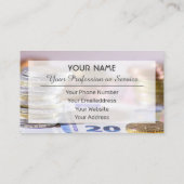 Carte De Visite Pour banquiers professionnels ou experts financier (Dos)