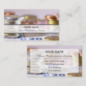 Carte De Visite Pour banquiers professionnels ou experts financier (Devant / Derrière)