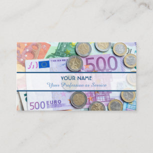 Carte De Visite Pour banquiers professionnels ou spécialistes fin