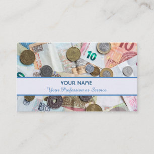 Carte De Visite Pour banquiers professionnels ou spécialistes fin