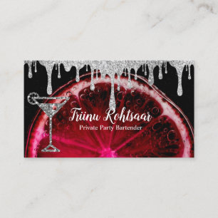 Carte de visite pour barman de soirée privée