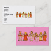 Carte de visite pour bébés anges (Devant / Derrière)