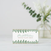 Carte de visite pour boutique de plantes en pot ca (Debout devant)