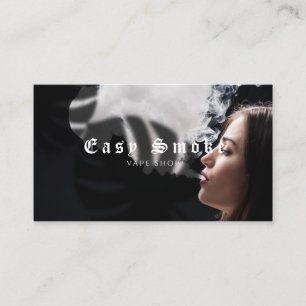 Carte de visite pour boutique de vapotage pour fil