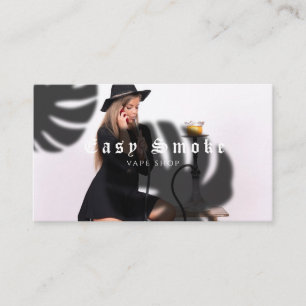Carte de visite pour boutique de vapotage pour fil