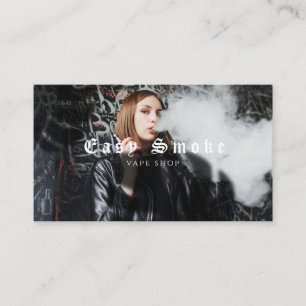 Carte de visite pour boutique de vapotage pour fil
