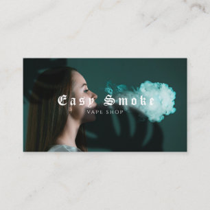 Carte de visite pour boutique de vapotage pour fil