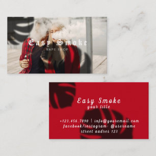 Carte de visite pour boutique de vapotage pour fil