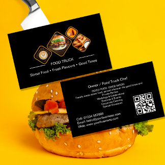 Carte de visite pour camion-restaurant | Catégorie