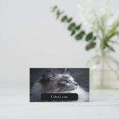 Carte de visite Pour Catteries Ragdoll Chat (Debout devant)