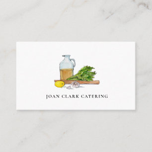 Carte de visite pour chef à domicile de traiteur