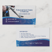 Carte de visite pour Cleaning Carpet Company (Devant / Derrière)