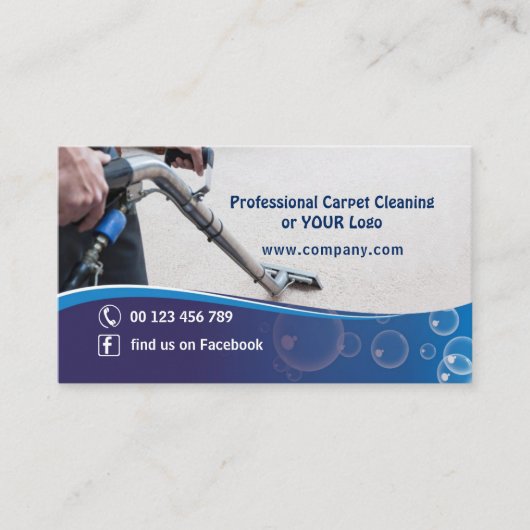 Carte de visite pour Cleaning Carpet Company (Devant)