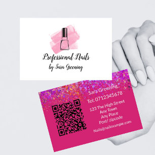 Carte de visite pour clous de salon professionnel