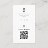 Carte de visite pour club de lecture – Adhésion pe (Dos)