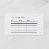 Carte de visite pour coiffeur (Dos)