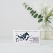 Carte de visite pour coiffeur (Debout devant)