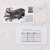 Carte de visite pour coiffeur (Devant / Derrière)