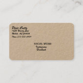 Carte de visite pour coiffeuse (Dos)