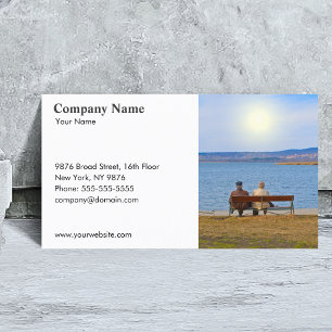 Carte de visite pour couple senior assurance