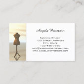 Carte de visite pour cours de couture de mode (Dos)