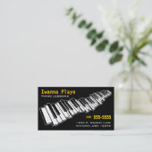 Carte de visite pour cours de piano (Debout devant)