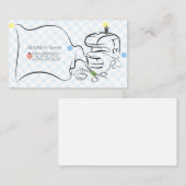 Carte de visite pour couturier et couturier (Devant / Derrière)