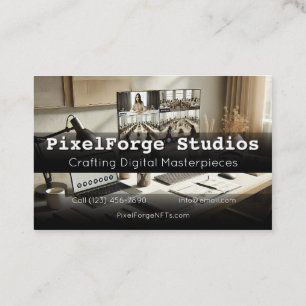 Carte de visite pour créateur de NFT Innovation nu